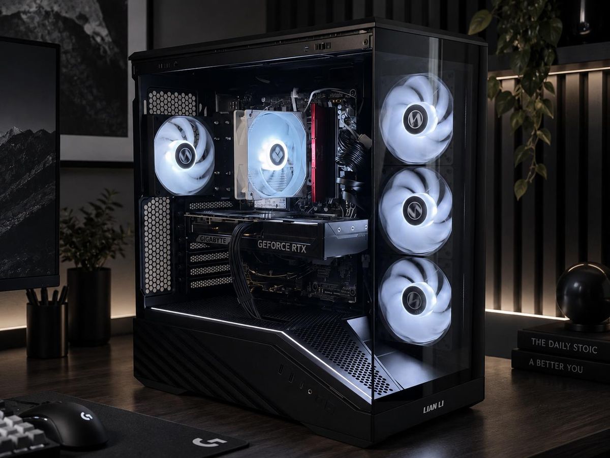 Representative photo for Fractal Design North XL case: a PC case with visible internals